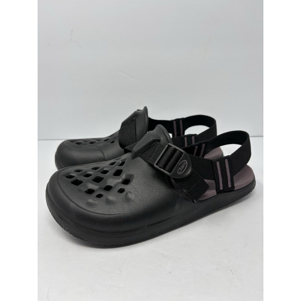 Chaco Chillos Clog Close Toe Rubber Waterproof Sandal Shoes Black Womans Size 9